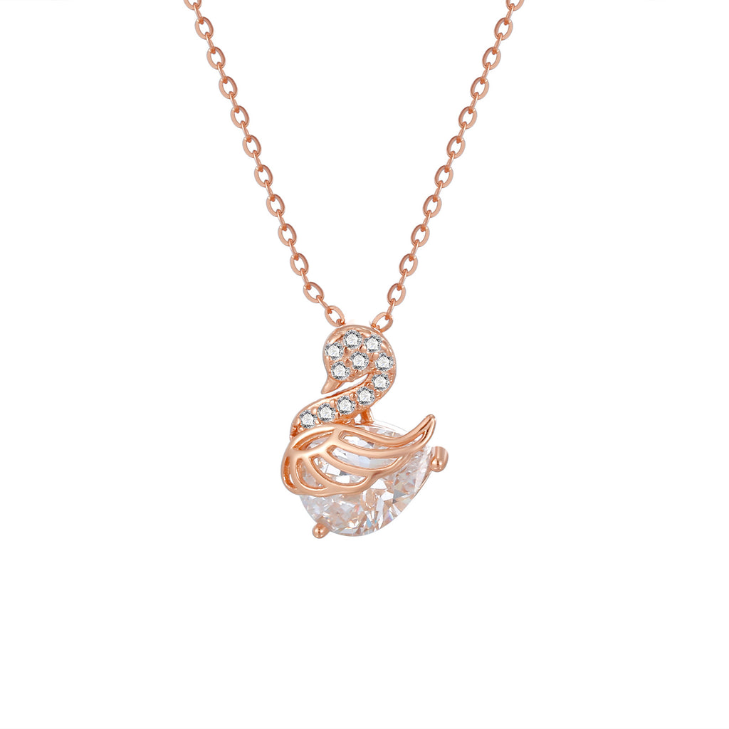 Damen Halskette mit eleganter Schwanenansicht Shop Nory