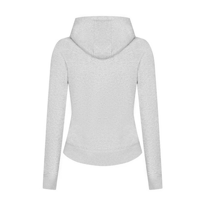 Damen Kapuzen-Sweatjacke mit markantem Zierreißverschluss und Kängurutasche Shop Nory