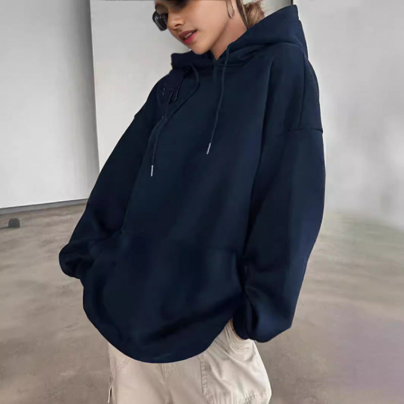 Damen Kapuzenpullover mit glitzerndem Sternmotiv