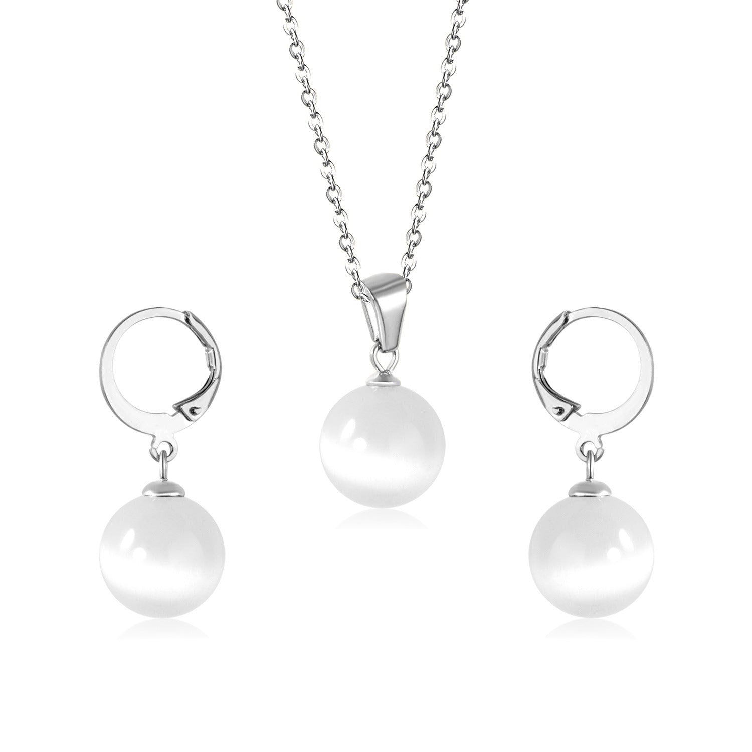 Damen Schmuckset mit eleganten Perlenanhängern Shop Nory