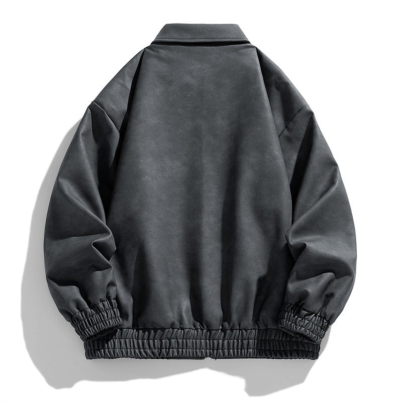 Herren Modische Jacke mit Stehkragen und praktischen Taschen Shop Nory