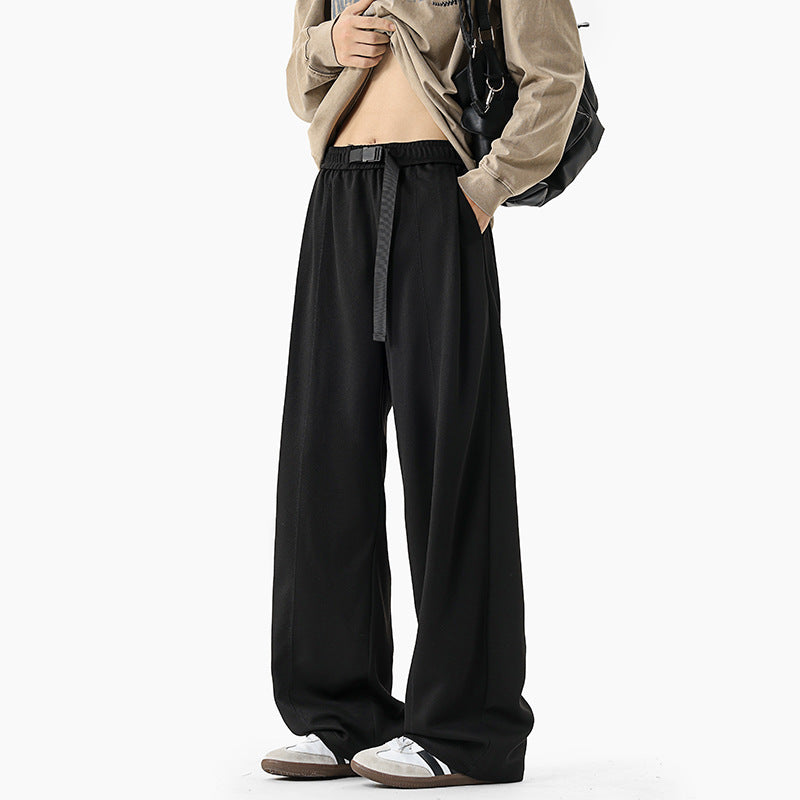 Herren Extraweite Drapierte Wide‑Leg‑Hose aus schwerfallendem Jersey mit Tunnelzugbund und Bundfalten Shop Nory