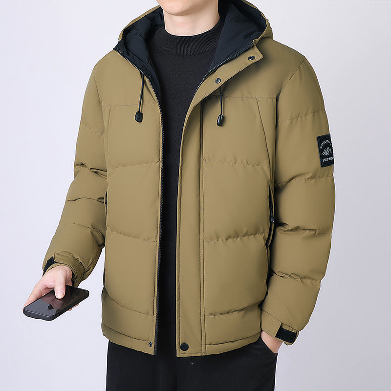 Herren Kapuzen-Steppjacke mit Thermofutter und verstellbarem Saum Shop Nory