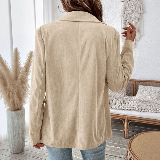 Damen Modische Lässige Cordblazer