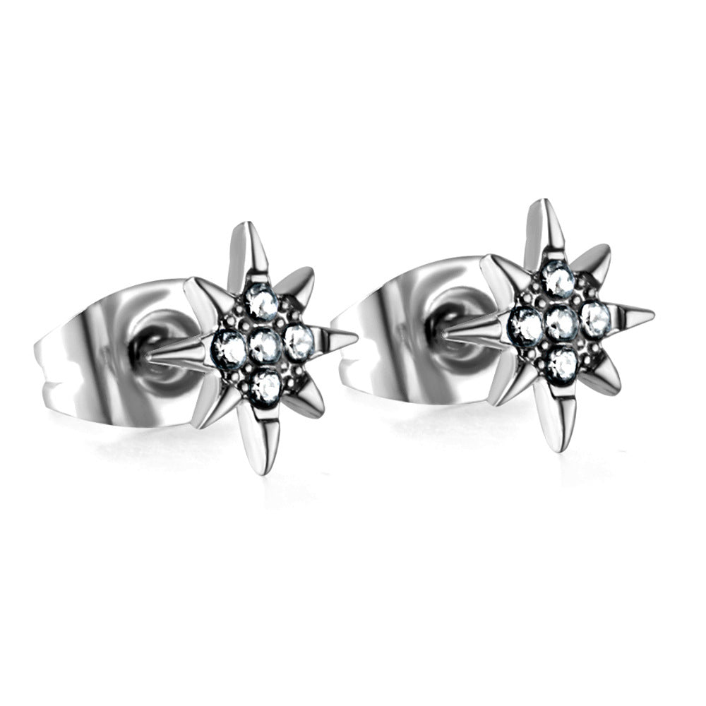 Damen Ohrstecker mit herzförmigem Design und funkelnden Zirkonia Shop Nory