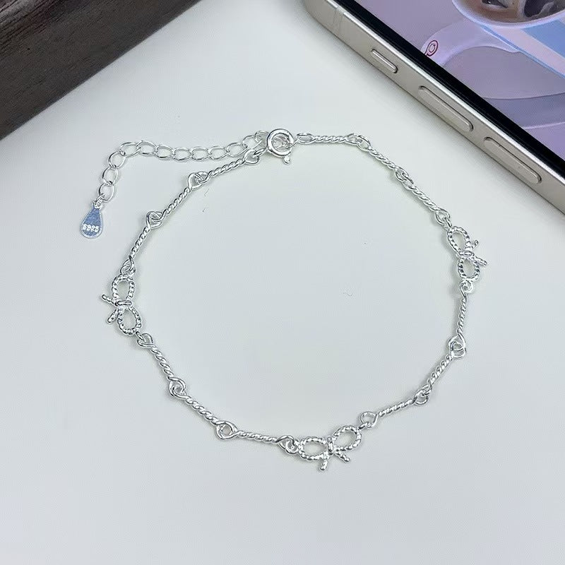 Damen zartes Armband mit einzigartigem Schleifenmuster Shop Nory