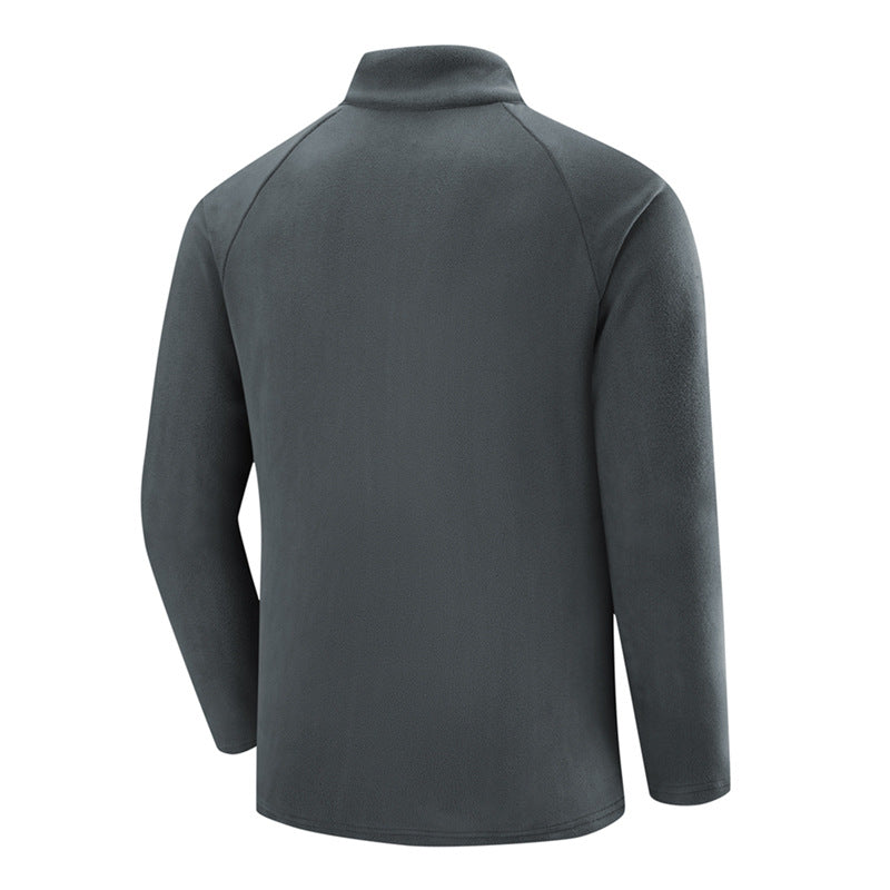 Herren Leichter Performance-Fleecepullover mit Viertel-Reißverschluss und Brusttasche Shop Nory