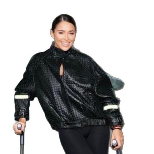 Damen Boxy-Outdoor-Bomberjacke mit hohem Kragen und reflektierenden Bündchen Shop Nory