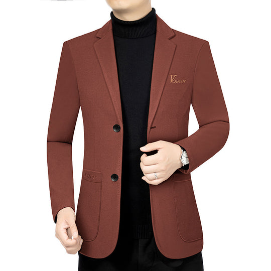 Herren Modernes Einreihiges City-Blazer mit aufgesetzten Taschen und leichter Halbfütterung Shop Nory