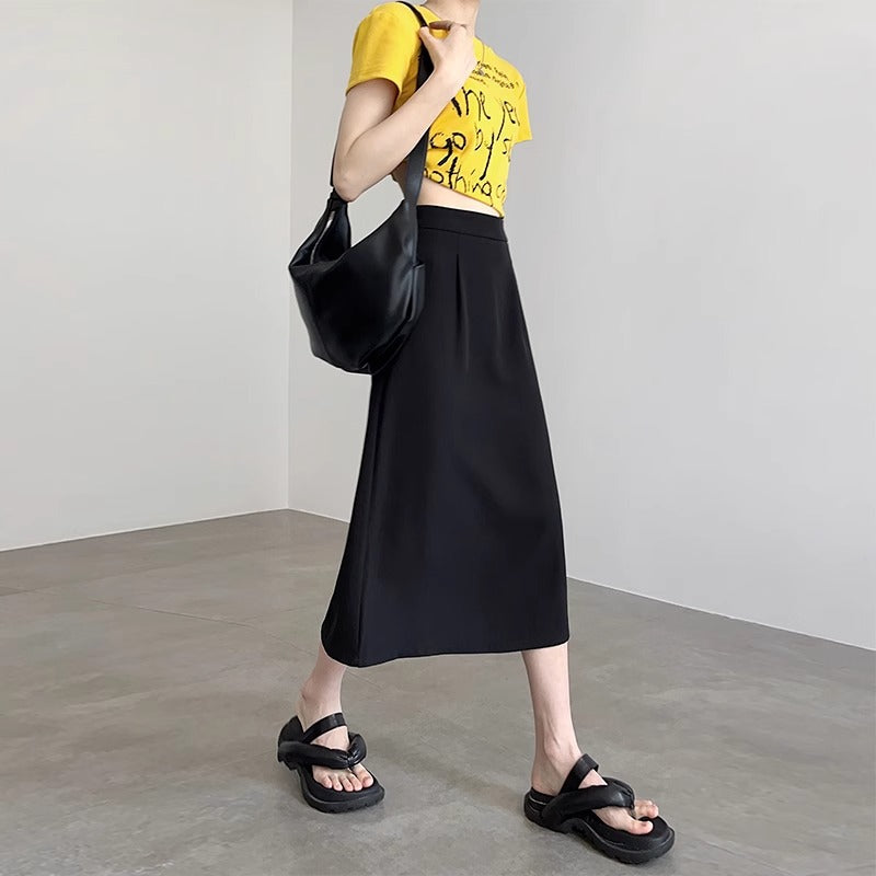 Damen Elegante und fließende Maxirock Shop Nory