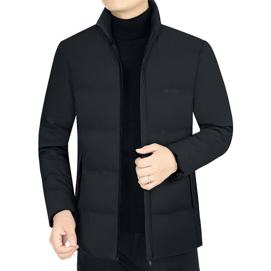 Herren Leicht wattierte Stehkragen-Funktionsjacke mit schlanker Silhouette Shop Nory