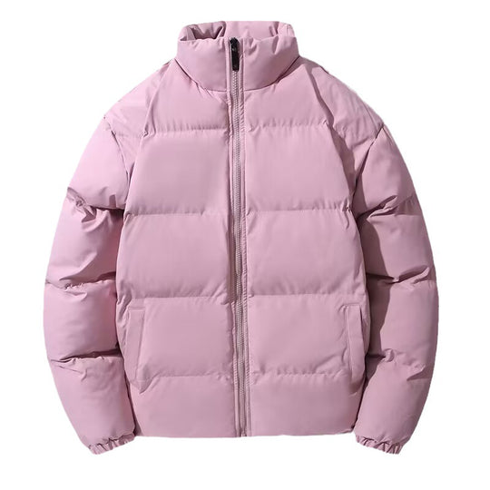 Damen Kurz geschnittene Thermo-Pufferjacke mit Stehkragen und minimalistischer Zipperfront Shop Nory