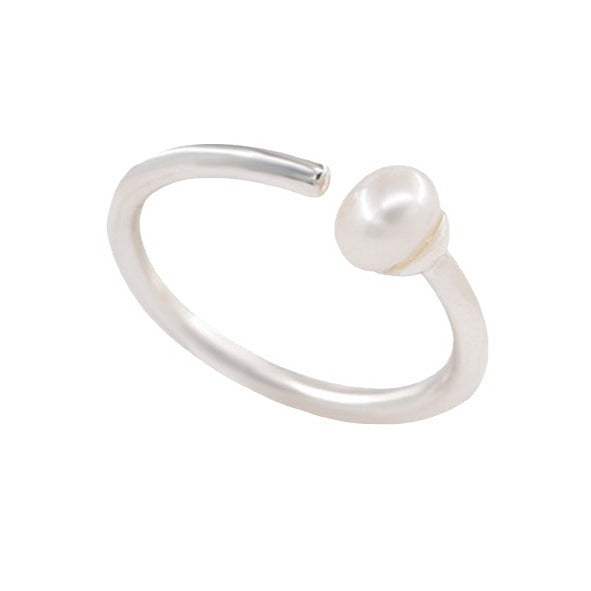 Damen Ring mit edler Perle und modernem Design Shop Nory