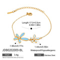 Damen Armband mit blütenförmigen Anhängern aus hypoallergenem Edelstahl Shop Nory