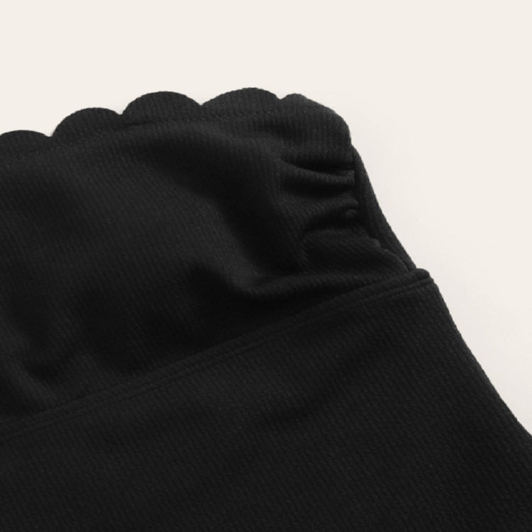 Damen Einteiler Badeanzug mit femininen Rüschendetails und verstellbaren Trägern