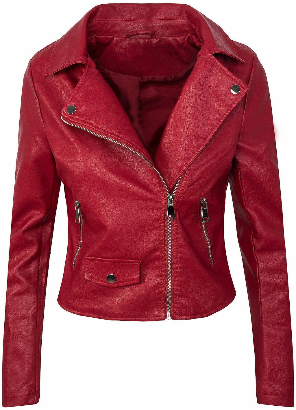 Damen stylische Bikerjacke aus hochwertigem
