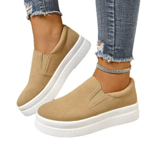 Damen Slip-On Sneakers mit rutschfester Sohle und atmungsaktivem Obermaterial