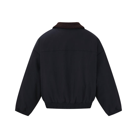 Unisex Boxy Blousonjacke mit Teddykragen und elastischem Saum Shop Nory