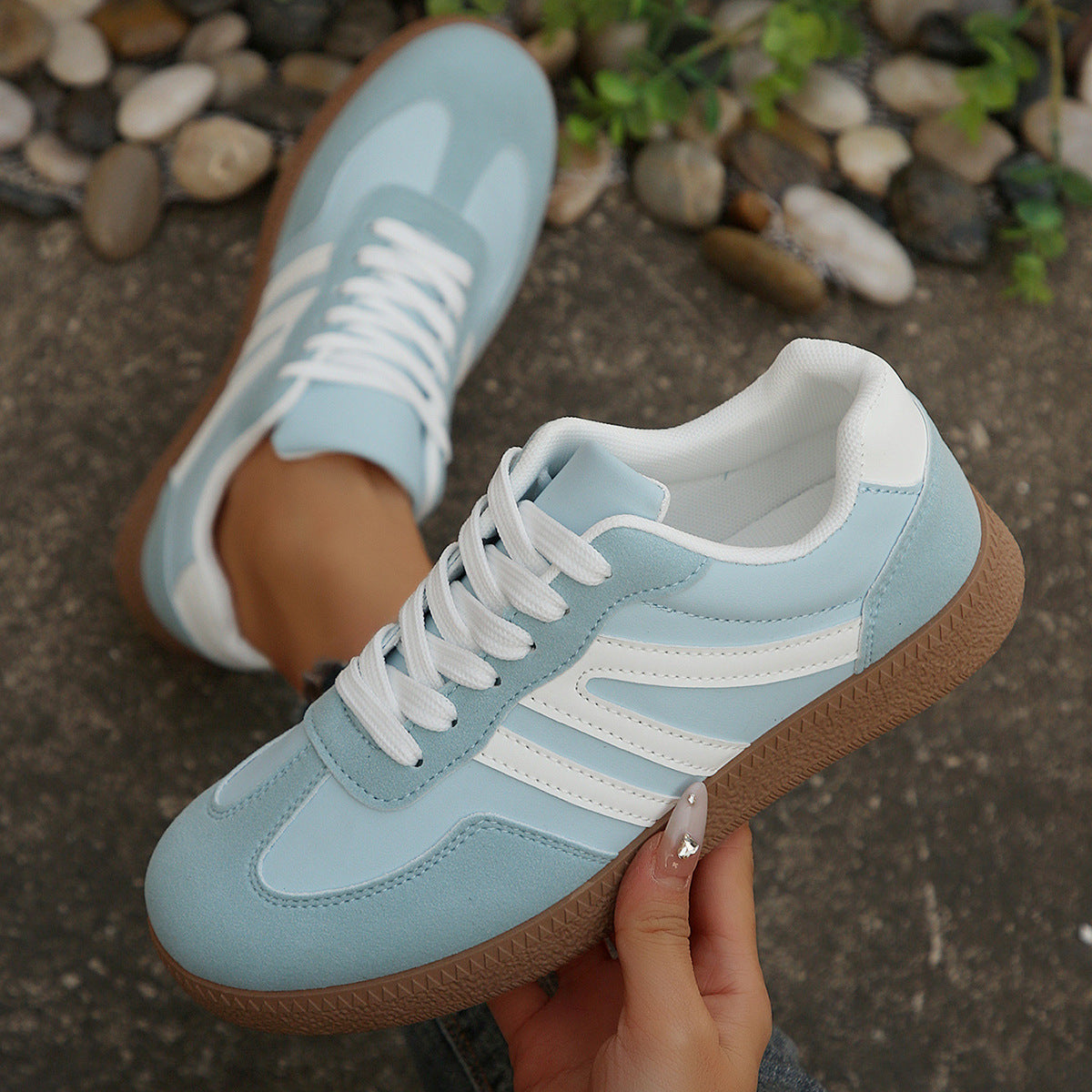 Damen Sportliche Freizeit-Sneaker mit klassischer Silhouette und atmungsaktiver Oberfläche