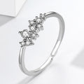 Damen stilvoller Ring mit funkelnden Kristallakzenten Shop Nory