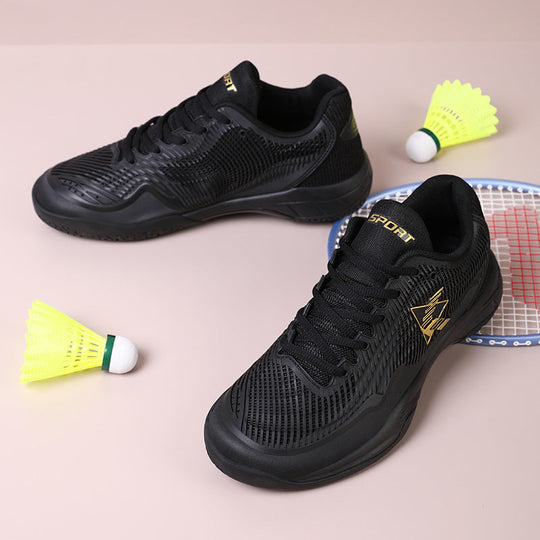 Damen Sportliche Badmintonschuhe mit rutschfester Sohle und atmungsaktiven Mesh-Einsätzen