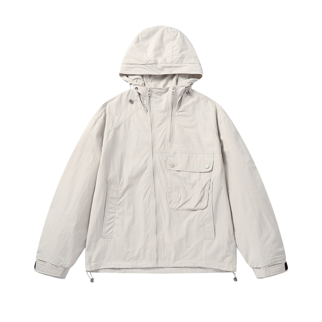 Unisex Leichte technische Kapuzenjacke im Boxy‑Schnitt mit Utility‑Taschen Shop Nory