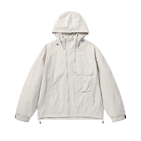 Unisex Leichte technische Kapuzenjacke im Boxy‑Schnitt mit Utility‑Taschen Shop Nory