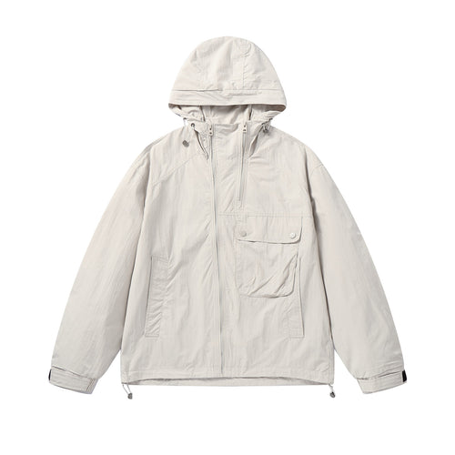 Unisex Leichte technische Kapuzenjacke im Boxy‑Schnitt mit Utility‑Taschen Shop Nory