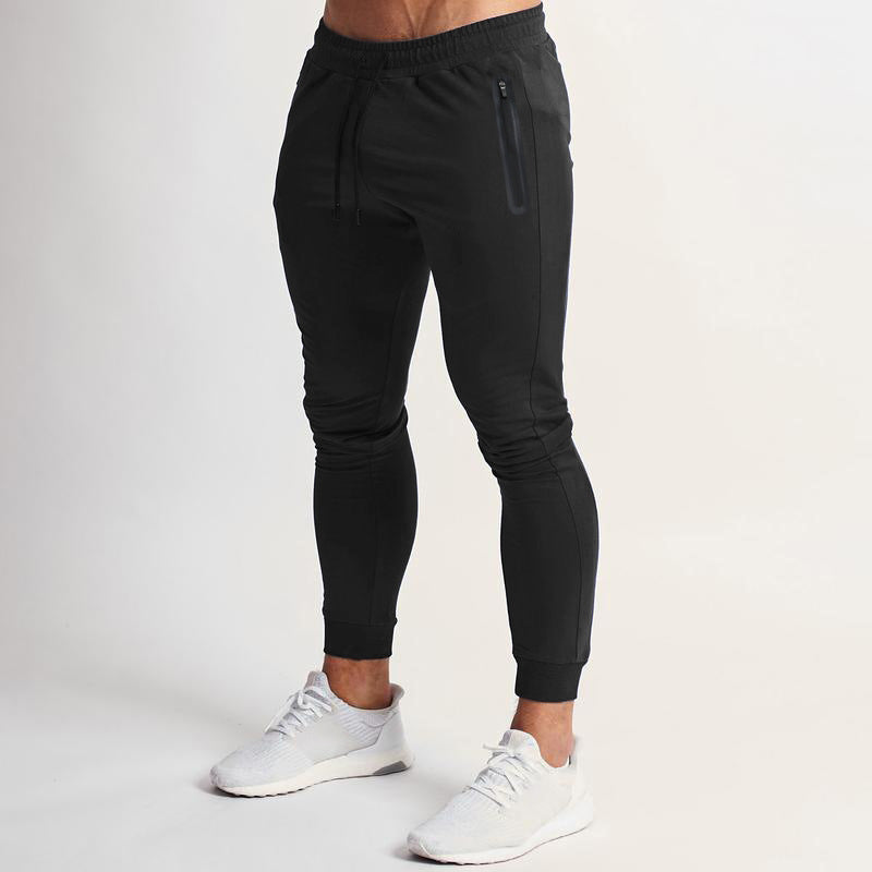 Herren Slim-Fit Jogginghose mit praktischen Reißverschlusstaschen