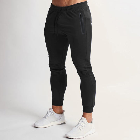 Herren Slim-Fit Jogginghose mit praktischen Reißverschlusstaschen