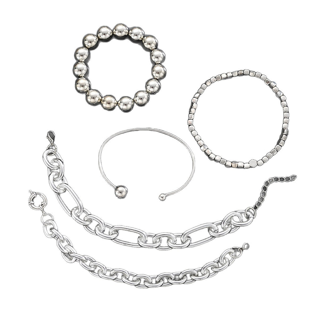 Damen Armreif-Set mit eleganten und modernen Ketten-Designs Shop Nory