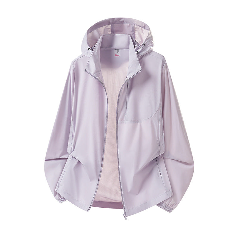 Damen Leichter Windbreaker mit Kapuze Shop Nory