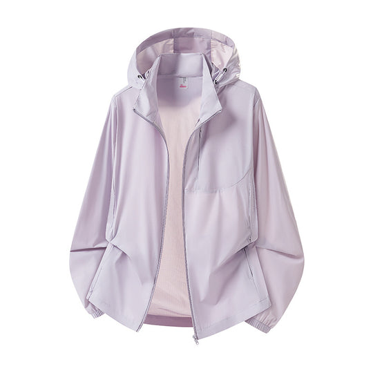 Damen Leichter Windbreaker mit Kapuze Shop Nory