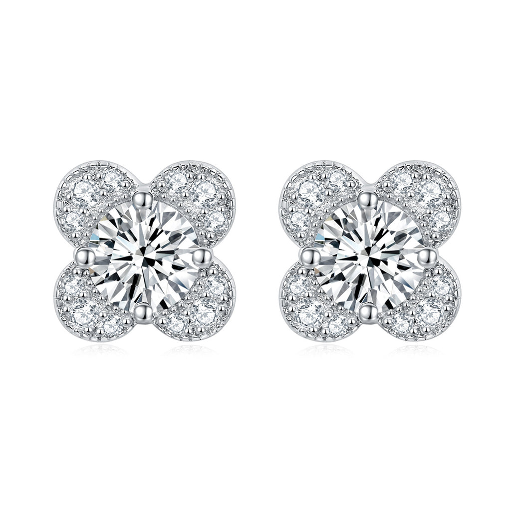 Damen Ohrringe mit stilvollem Schmetterlingsdesign und funkelndem Zirkonia-Besatz Shop Nory