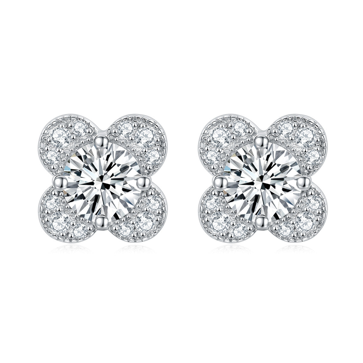Damen Ohrringe mit stilvollem Schmetterlingsdesign und funkelndem Zirkonia-Besatz Shop Nory