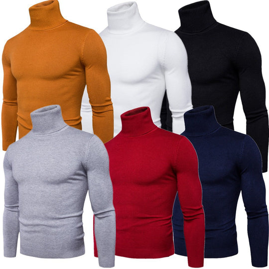 Herren Rollkragenpullover aus feiner Merinowolle