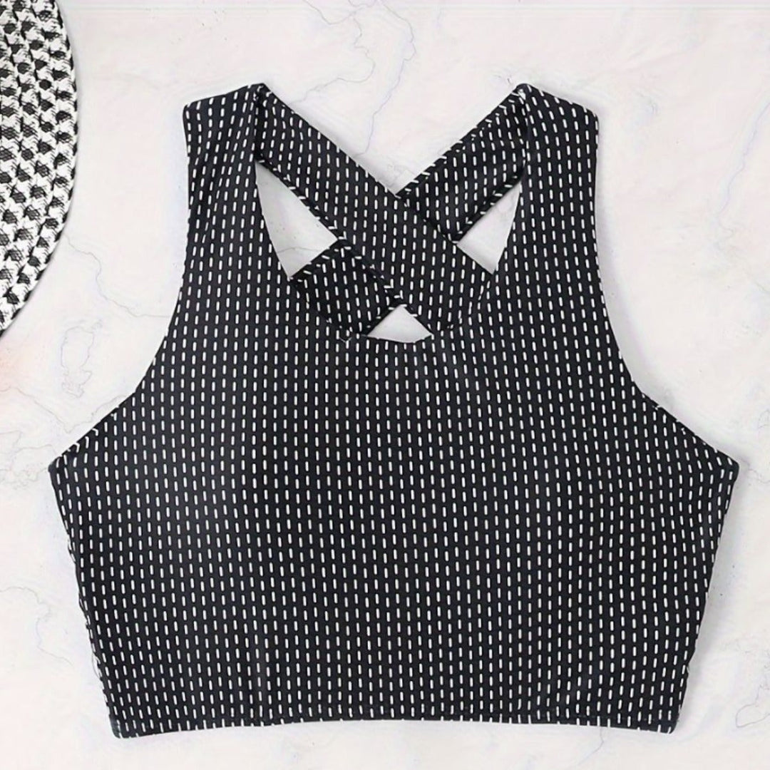 Damen Bikiniset mit hoch geschnittenen Unterteilen und Raffung