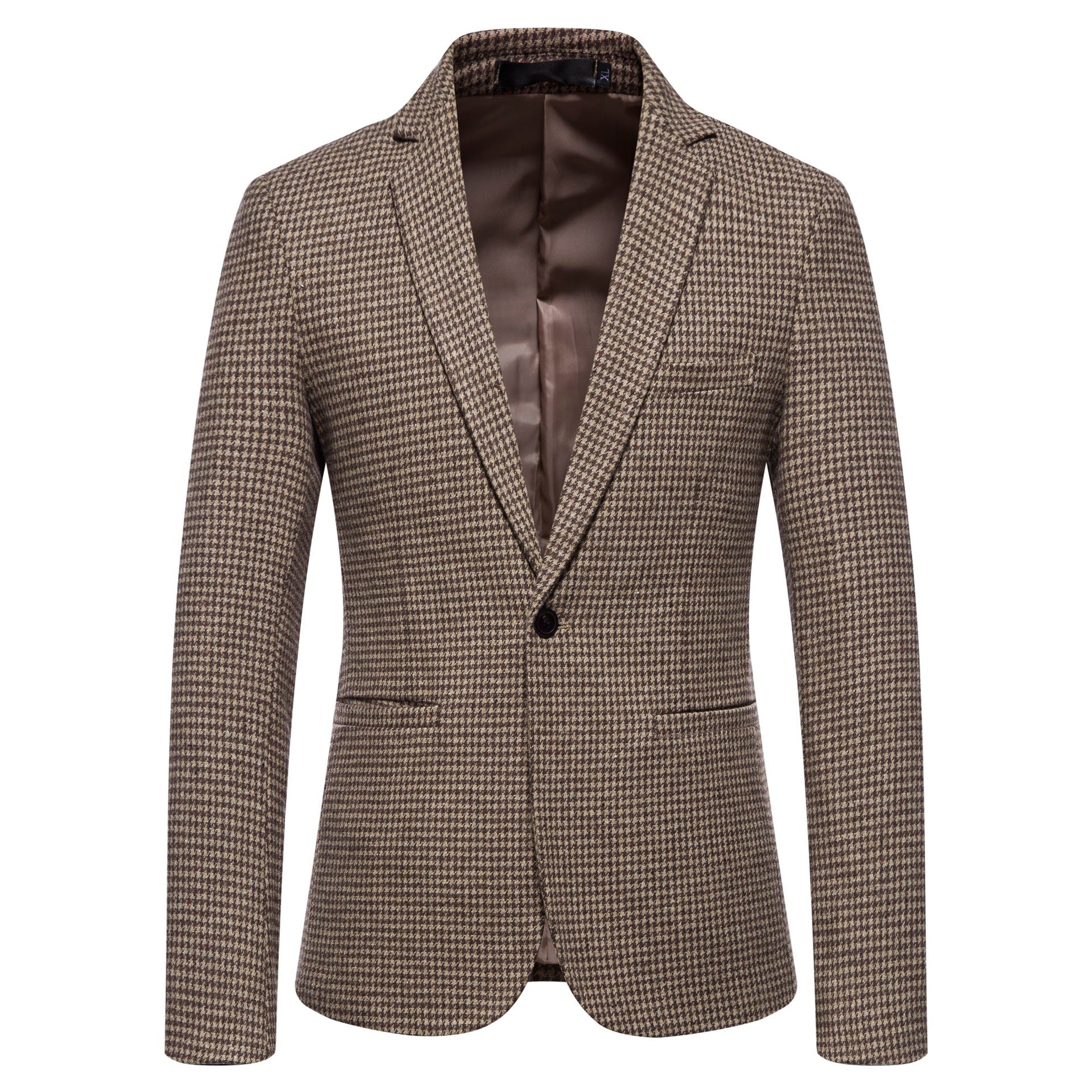 Herren eleganter Blazer mit modernem Schachbrettmuster