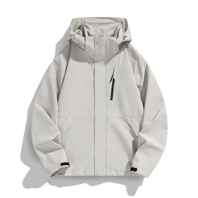 Damen Oversize Softshell-Kapuzenjacke mit Drop-Shoulder, verdeckten Reißverschlüssen und Kordelzug Shop Nory