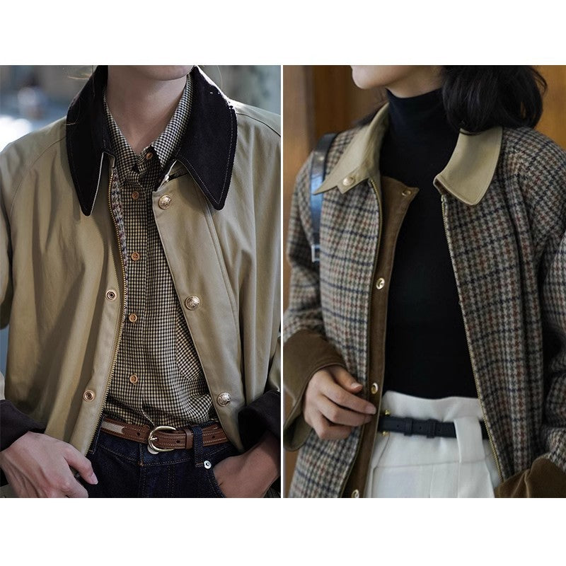 Damen Stilvolle Übergangsjacke mit praktischem Kragen und großen Taschen Shop Nory