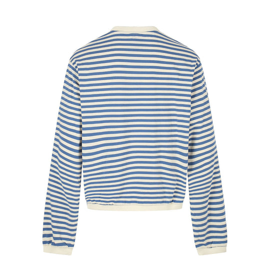 Damen maritimes Streifen-Sweatshirt mit Zierkordeln Shop Nory