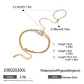 Damen Armband mit verstellbarem Kettendesign aus hypoallergenem Edelstahl Shop Nory