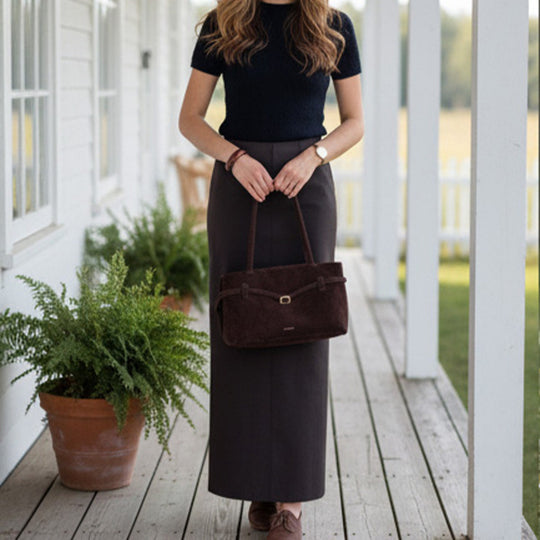 Damen Zweiteiliges Tailoring-Set mit cropped Blazer und hochtailliertem Bleistift-Midirock Shop Nory