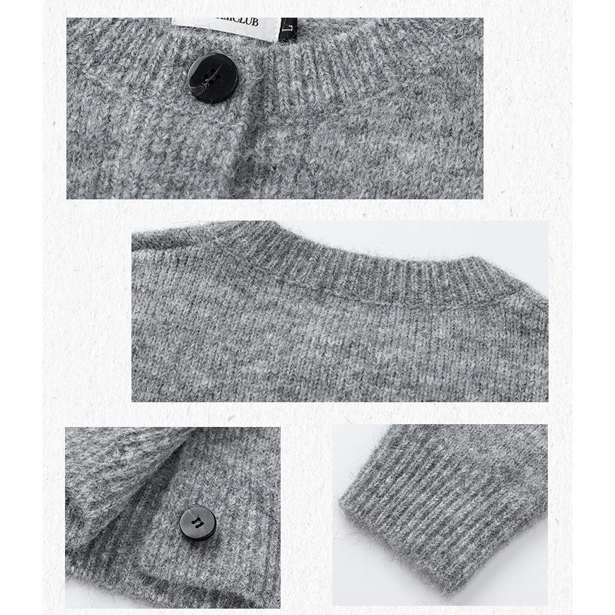 Damen Klassische Strickjacke mit Knopfleiste Shop Nory
