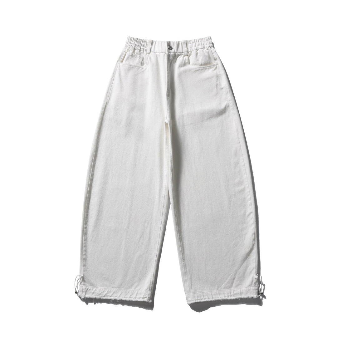 Damen Culotte-Hose im weiten Schnitt mit elastischem Bund und Kordelzug Shop Nory