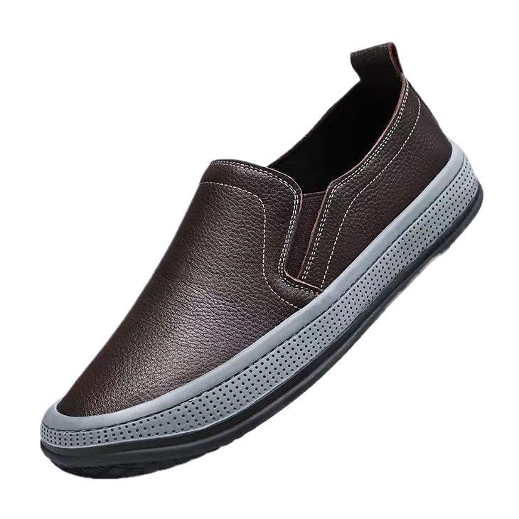 Herren Bequeme Slip-On Sneakers aus Leder Shop Nory