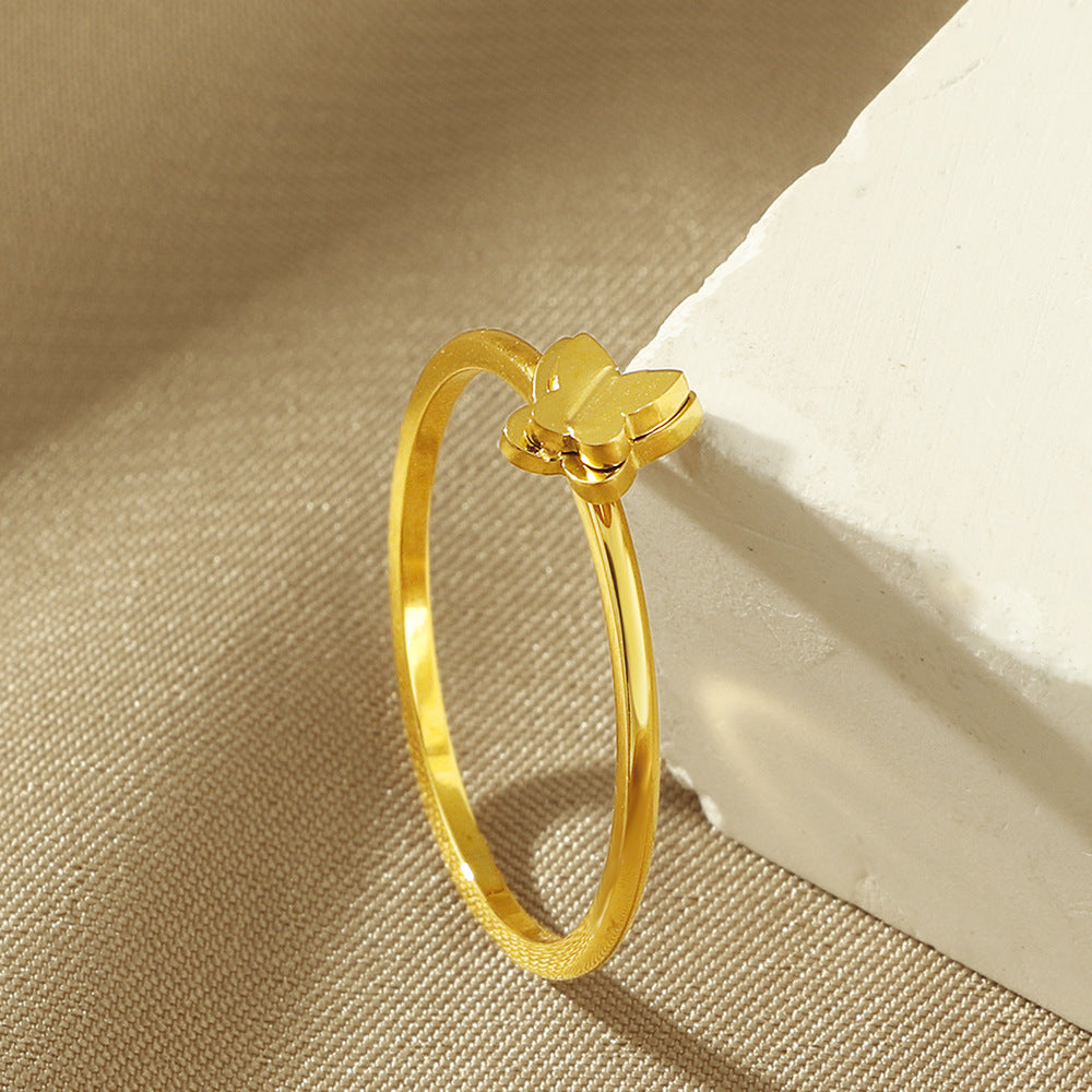 Damen Schmetterlingsmotiv Verstellbarer Ring Shop Nory