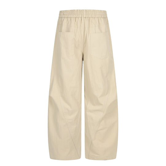 Damen Weite Culotte‑Hose mit elastischem Tunnelzugbund und großen Eingrifftaschen Shop Nory