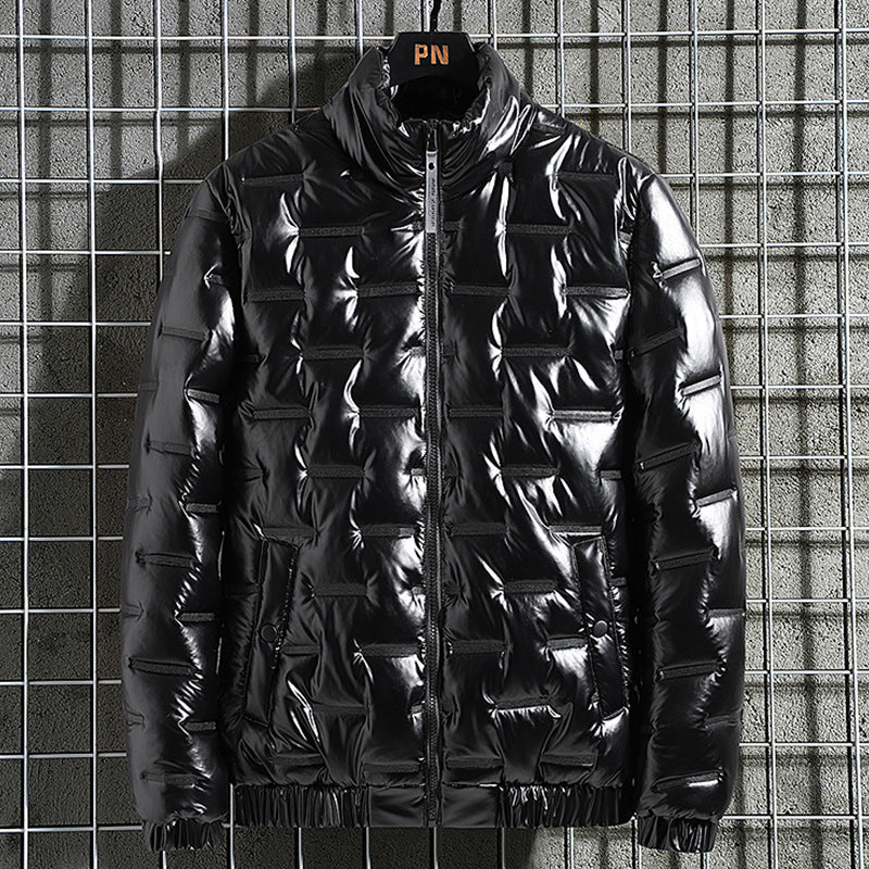Herren Metallic-gesteppte Thermoisolierte Steppjacke mit hohem Stehkragen Shop Nory