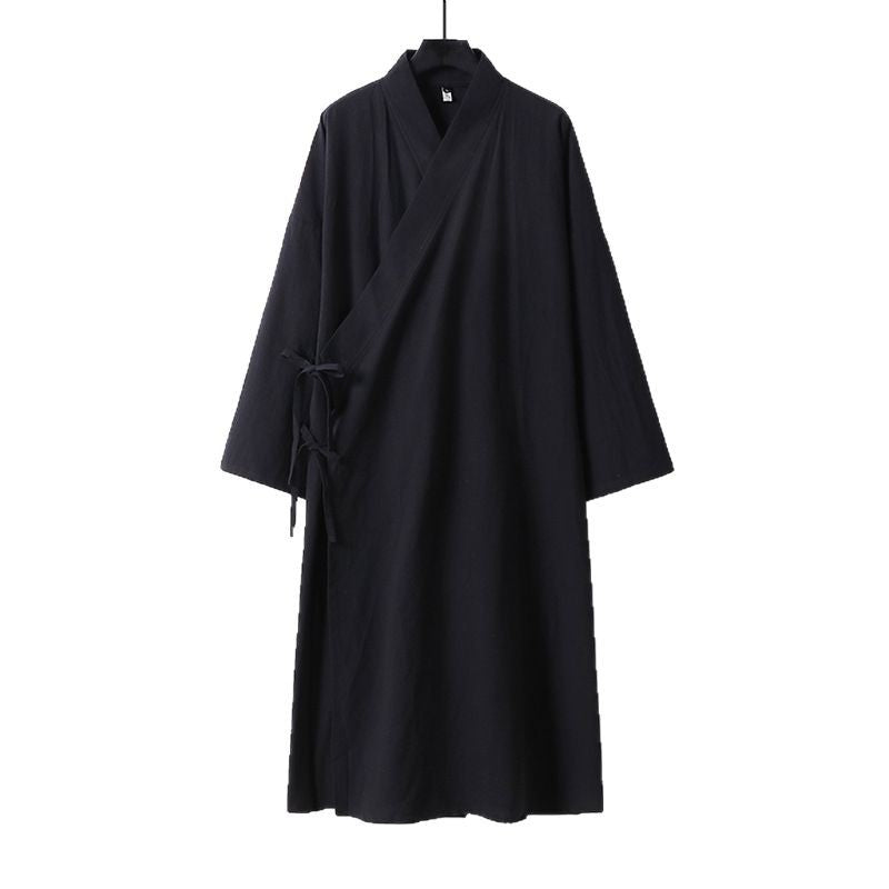 Unisex Langer Oversize-Kimono‑Mantel mit dezentem Knebelverschluss und weiter Silhouette Shop Nory